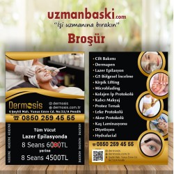 Güzellik Merkezi Broşür Örneği Güzellik Merkezi Broşür Örneği