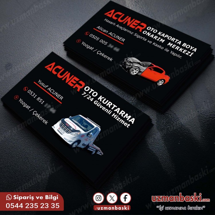 Oto Kurtarma Kartvizit Örneği 7 Oto Kurtarma Kartvizit Örneği 7