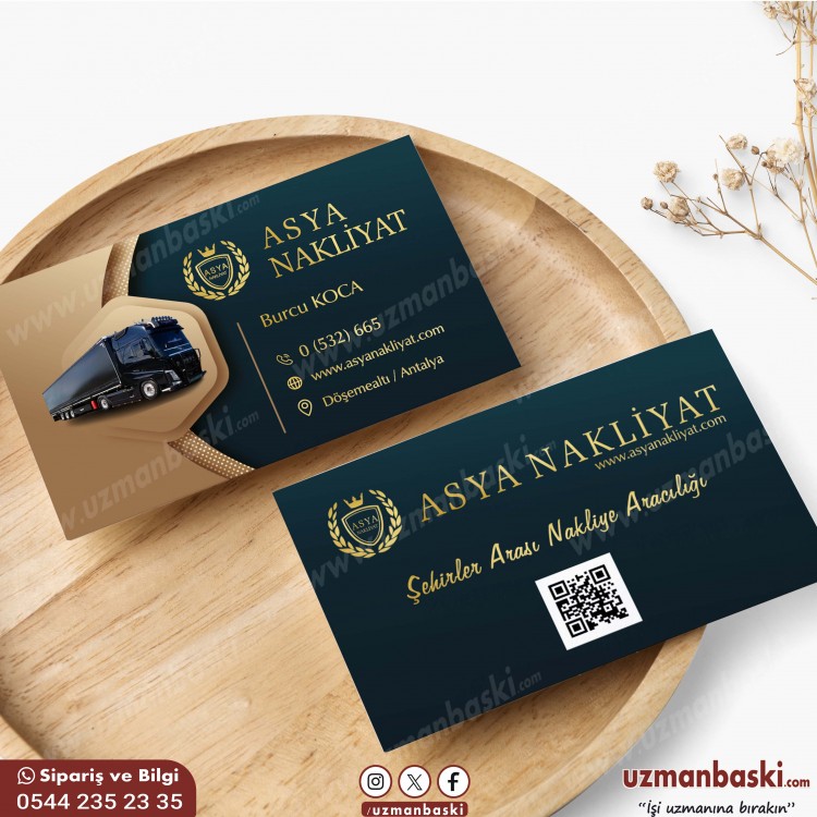 Nakliyat Kartvizit Örneği Nakliyat ve taşımacılık kartvizit tasarımı