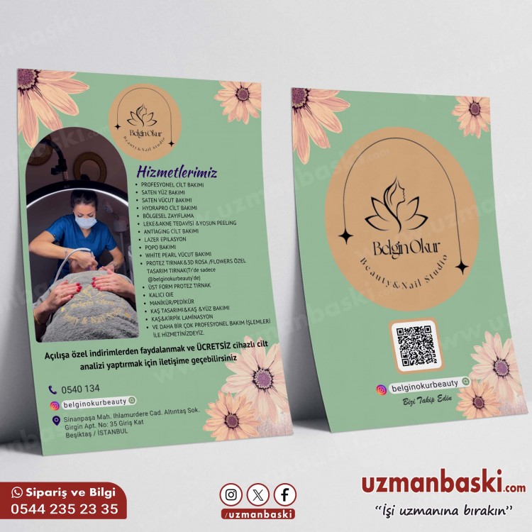 Güzellik Merkezi Broşür Tasarımı Güzellik Merkezi Broşür Tasarımı