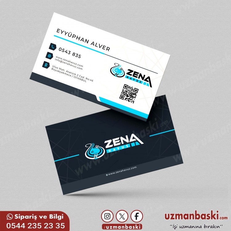 Havuz Sistemleri Kartvizit Tasarımı