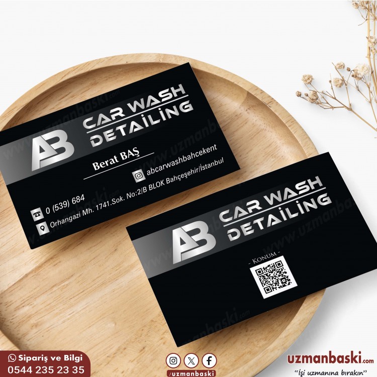 Oto Detaylı Yıkama Kartvizit Örneği Oto Detaylı Yıkama Kartvizit Örneği