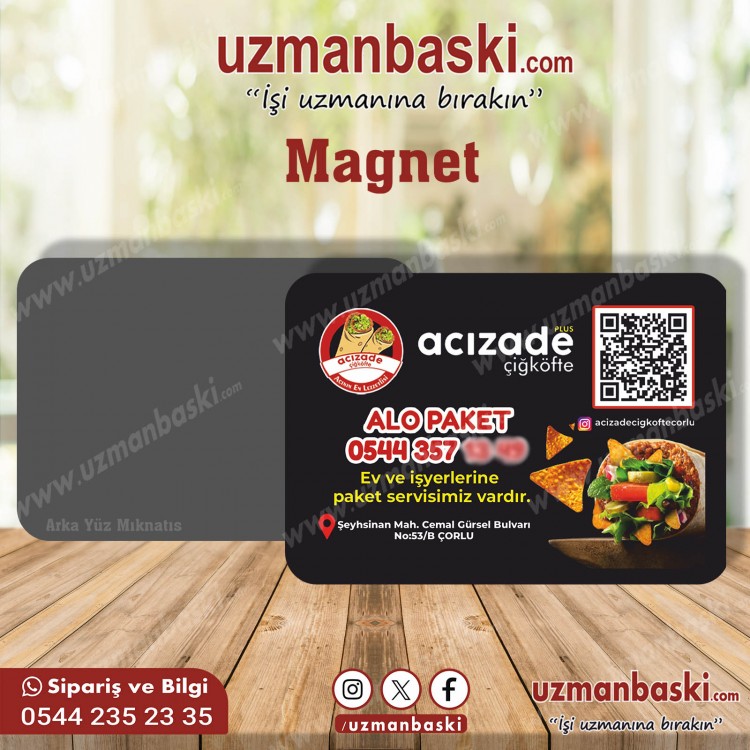 Çiğköfteci Magnet Tasarımı Çiğköfteci Magnet Tasarımı