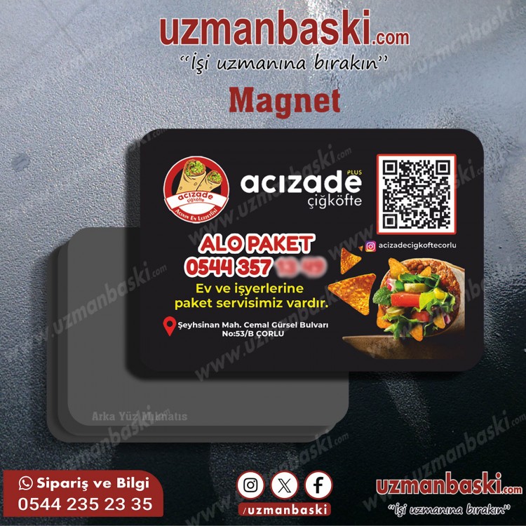 Çiğköfteci Magnet Tasarımı Çiğköfteci Magnet Tasarımı