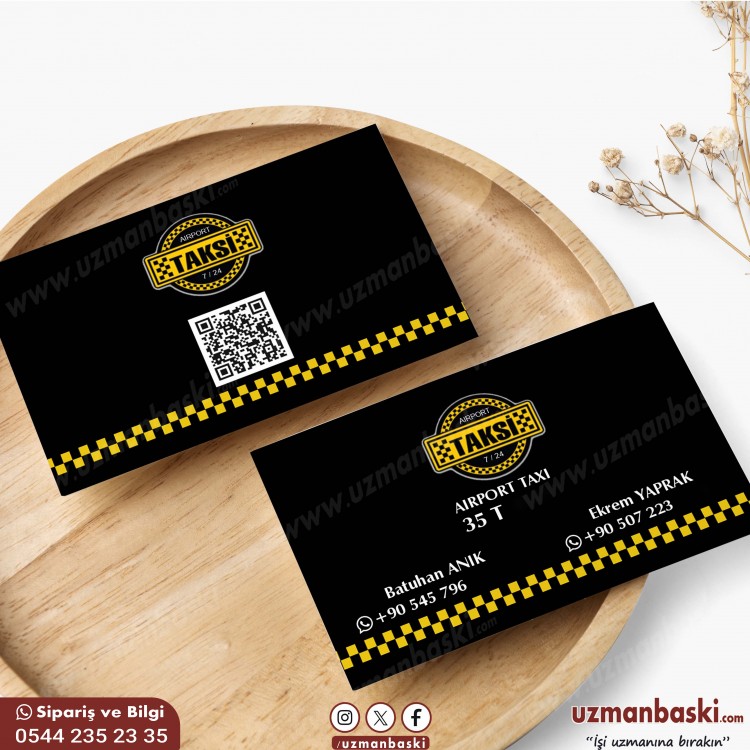 Taksi Kartvizit Tasarımı Taksi kartvizit tasarımı örneği