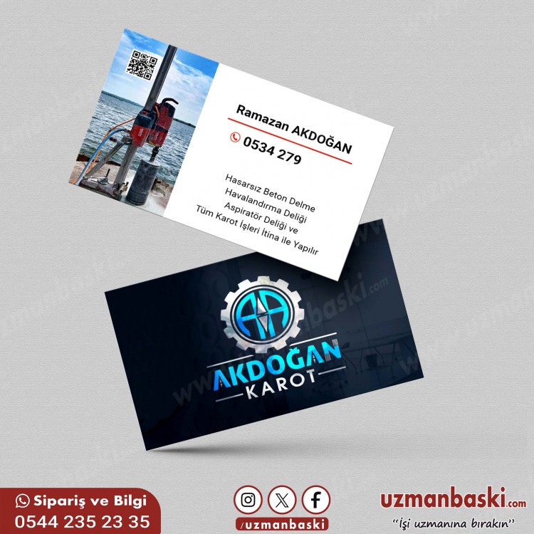 Karot Kartvizit Tasarımı Karot Kartvizit Tasarımı