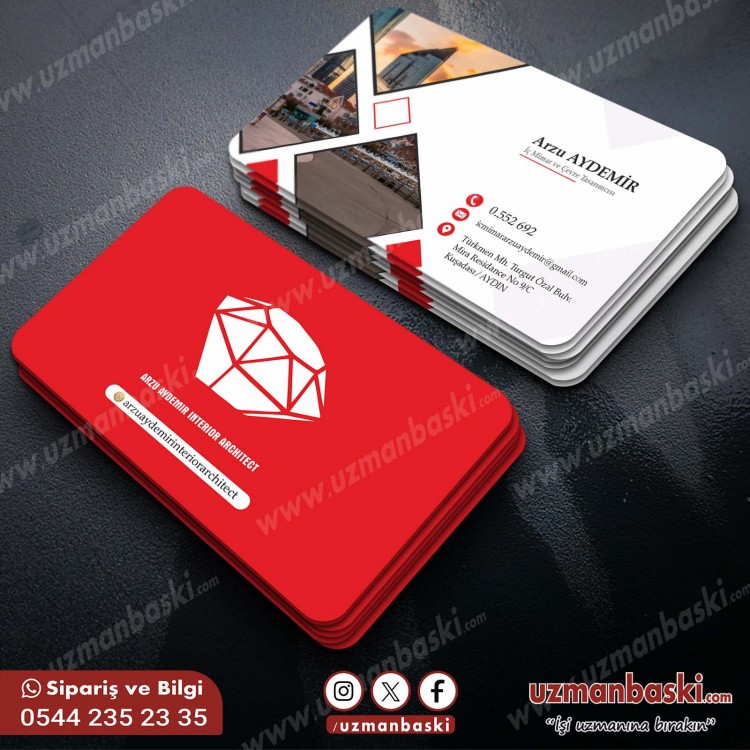 İç Mimar & Mimar Kartvizit Tasarım Örneği