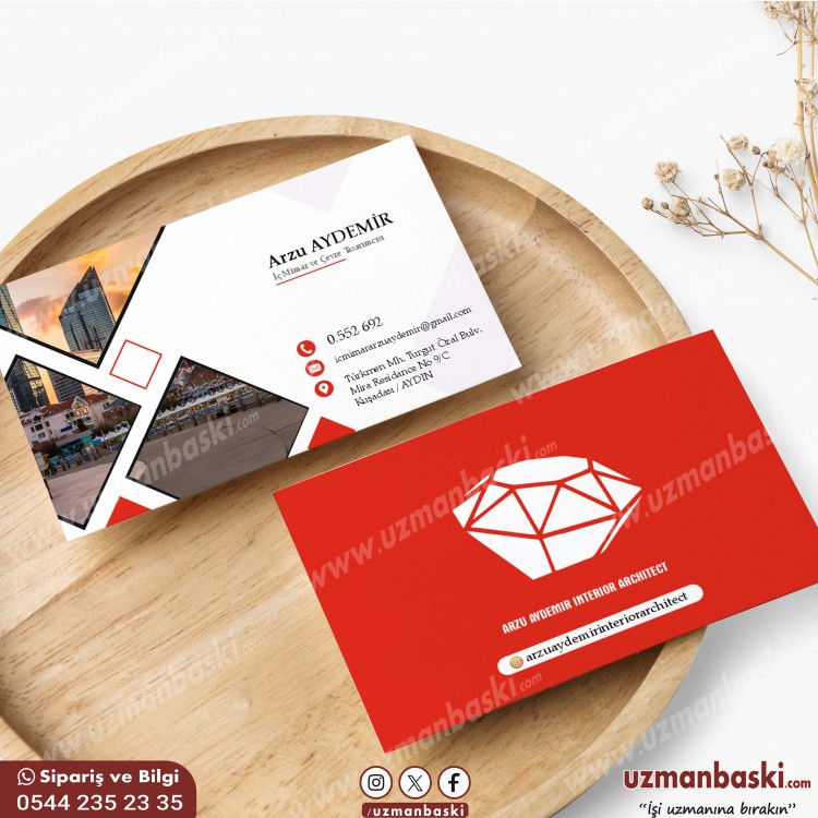 İç Mimar & Mimar Kartvizit Tasarım Örneği