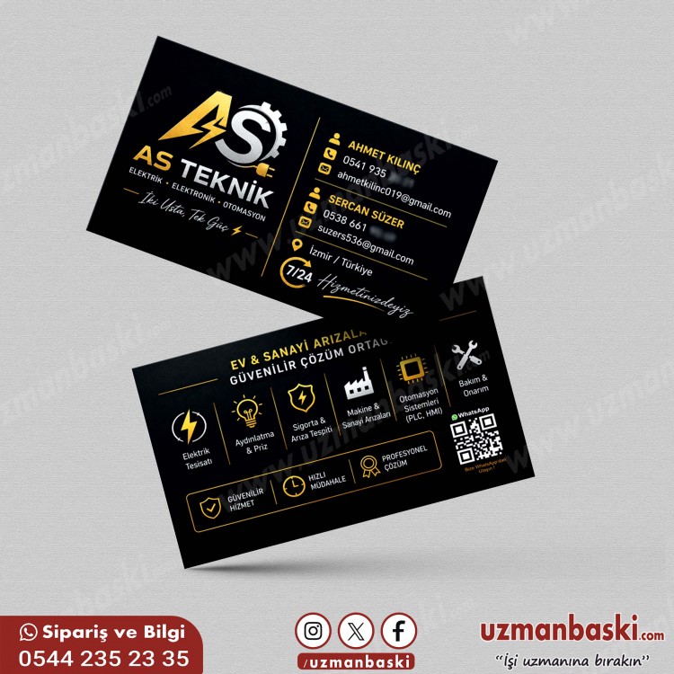 Elektrik Elektronik ve Otomasyon Kartvizit Tasarımı