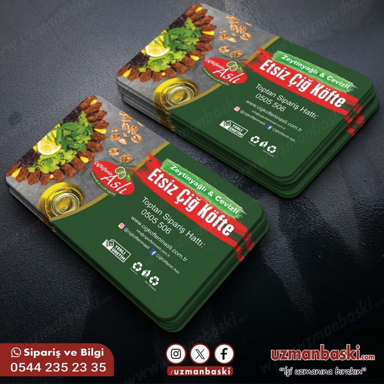 Çiğköfte Toptan Satış Kartvizit Tasarımı Çiğköfte Toptan Satış Kartvizit Tasarımı