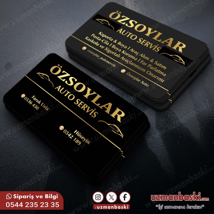 Oto Servis Kartvizit Tasarım Örneği Oto Servis Kartvizit Tasarım Örneği