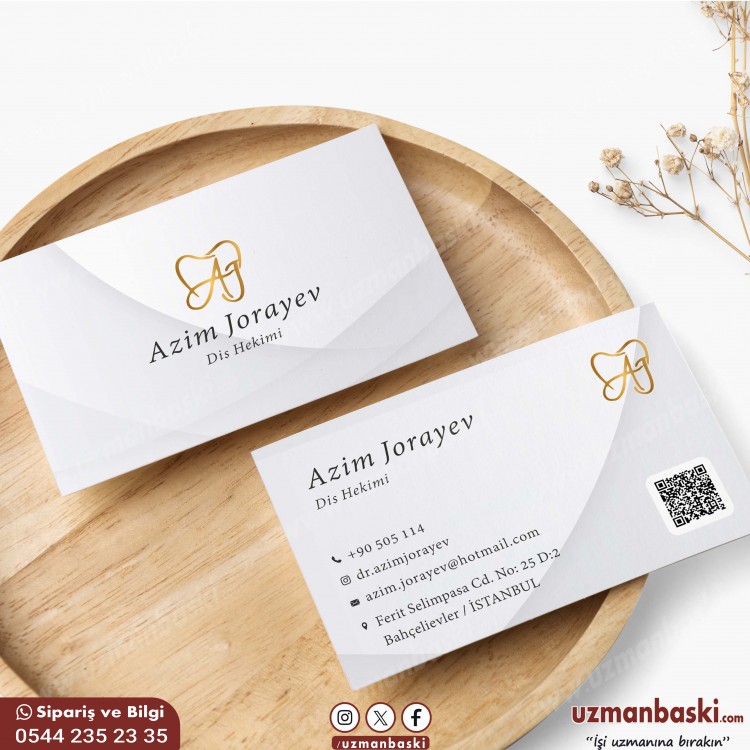 Diş Hekimi Kartvizit Tasarım Örneği Diş Hekimi Kartvizit Tasarım Örneği