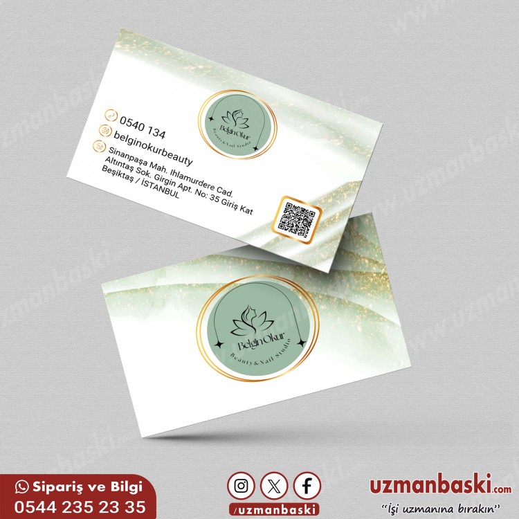Beauty Nail Studio Kartvizit Tasarımı Beauty Nail Studio kartvizit tasarımı örneği