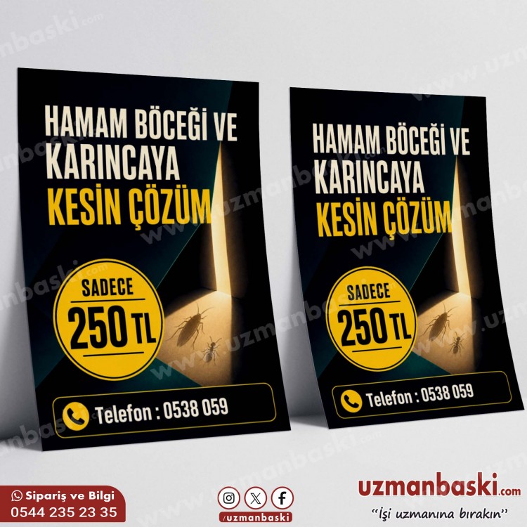 Böcek İlaçlama Broşür Örneği