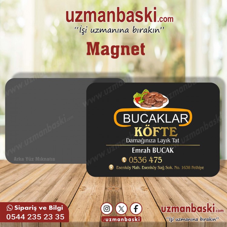 Köfteci Magnet Tasarım Örneği Köfteci Magnet Tasarım Örneği
