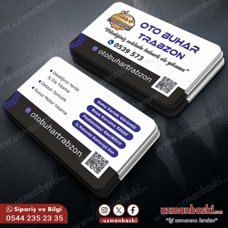 Oto Buharlı Kartvizit Tasarım Örneği Oto Buharlı Kartvizit Tasarım Örneği