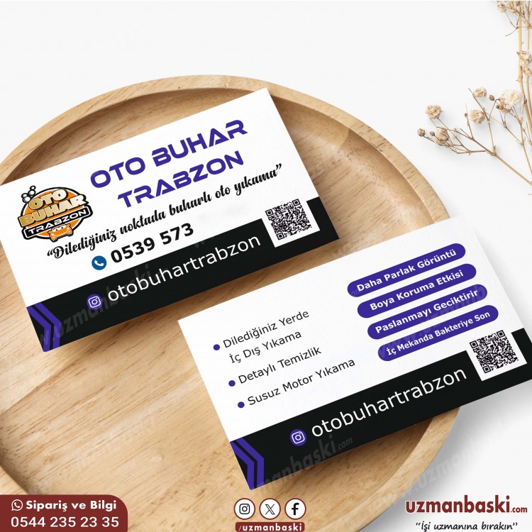 Oto Buharlı Kartvizit Tasarım Örneği Oto Buharlı Kartvizit Tasarım Örneği
