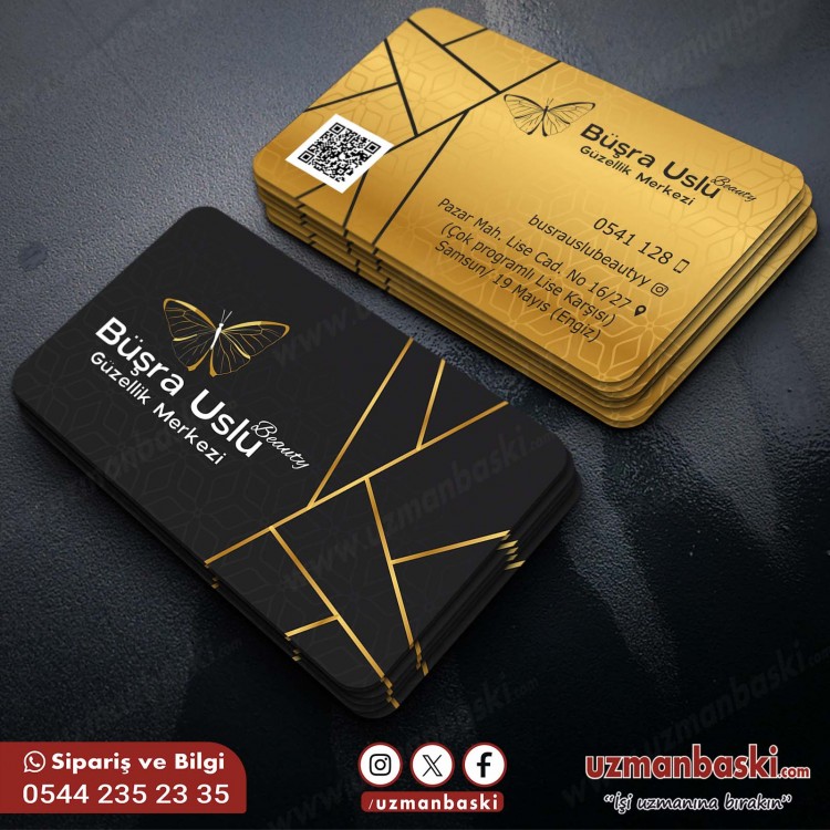 Güzellik Uzmanı Kartvizit Örneği Güzellik Uzmanı Kartvizit Örneği