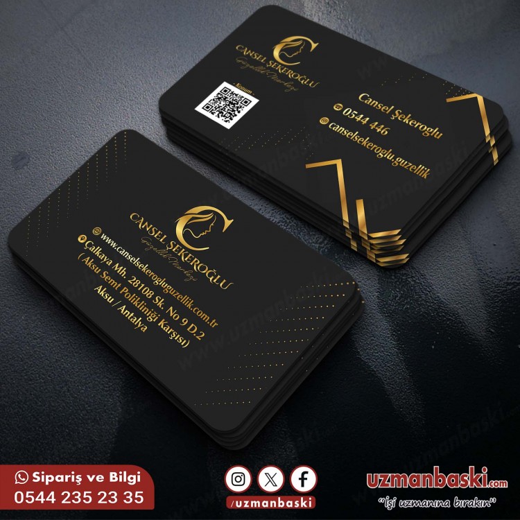 VIP Güzellik Merkezi Kartvizit Örneği  VIP Güzellik Merkezi Kartvizit Örneği