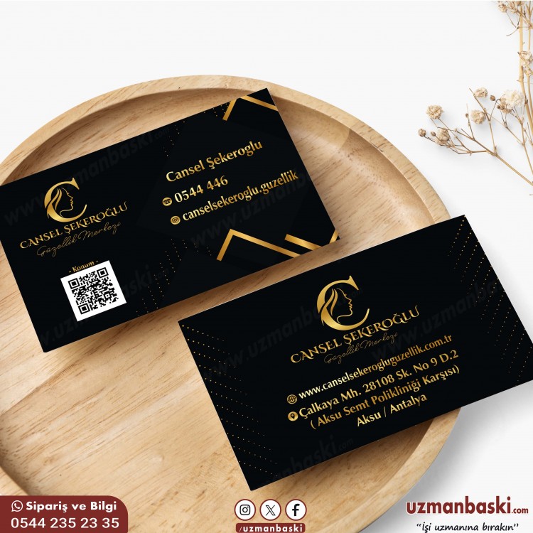 VIP Güzellik Merkezi Kartvizit Örneği  VIP Güzellik Merkezi Kartvizit Örneği