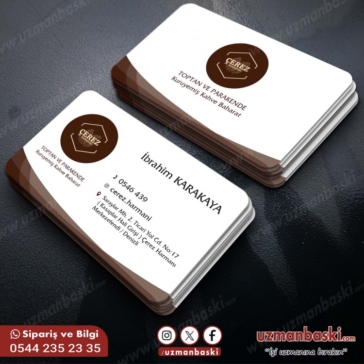 Çerezci Kartvizit Tasarımı Çerezci Kartvizit Tasarımı