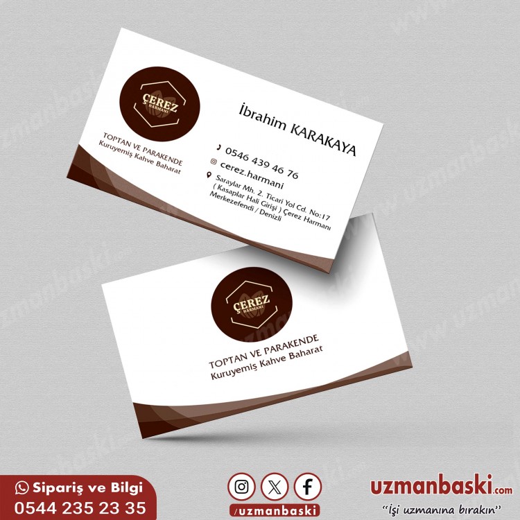 Çerezci Kartvizit Tasarımı Çerezci Kartvizit Tasarımı