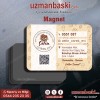Pastane magnet tasarımı - özel baskılı reklam magneti