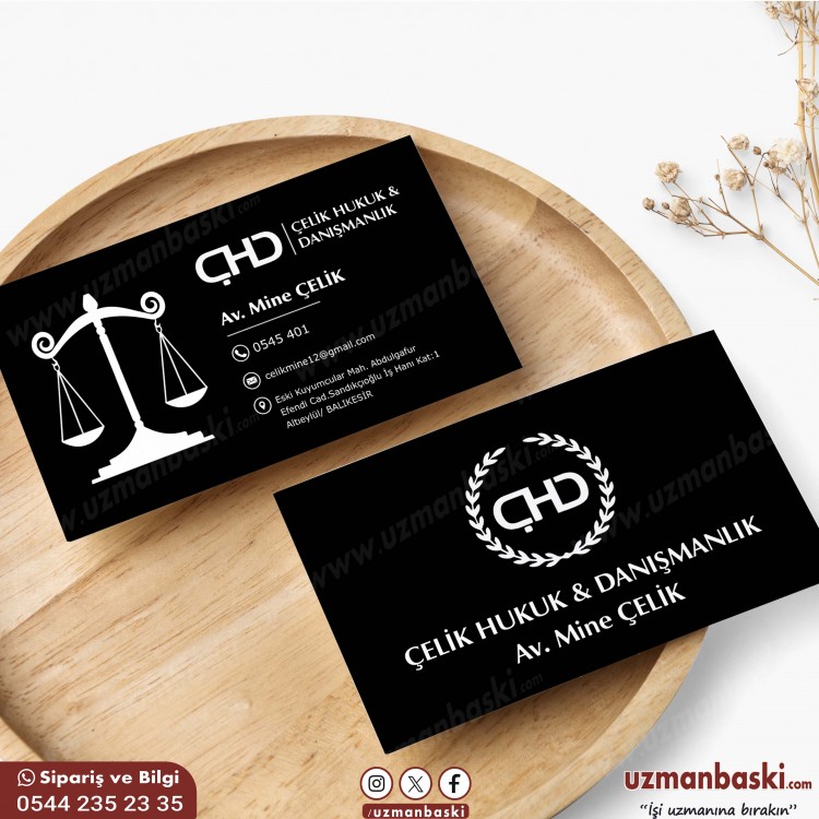 Avukat ve Hukuk Bürosu Kartvizit Örneği Avukat ve Hukuk Bürosu Kartvizit Örneği