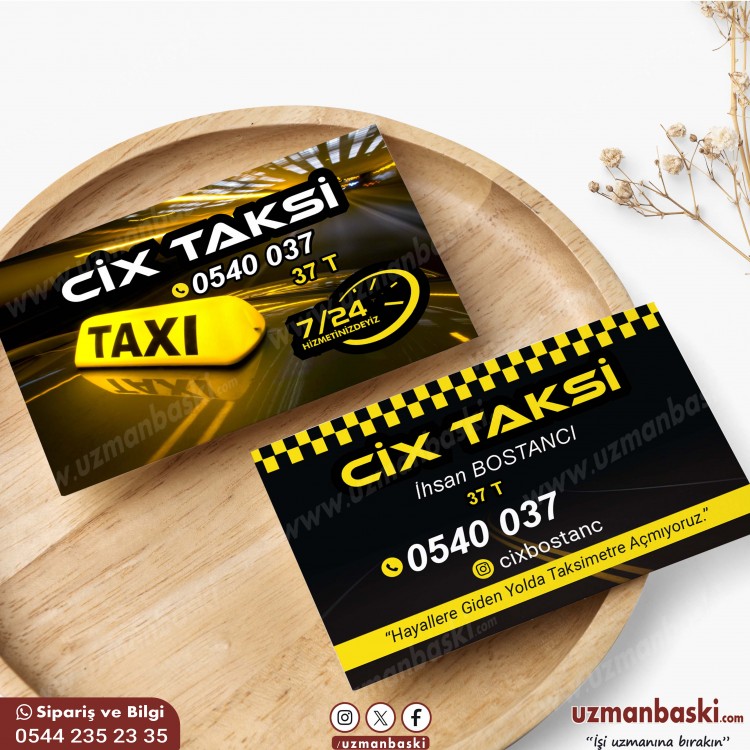 Şık Taksi Kartvizit Tasarım  Şık Taksi Kartvizit Tasarım
