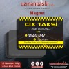 Taksi magnet tasarımı - özel baskılı reklam magneti