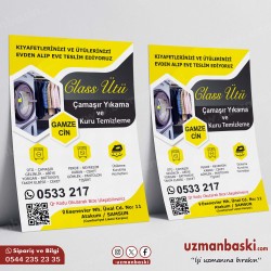 Kuru Temizleme Broşür Tasarımı Kuru Temizleme Broşür Tasarımı