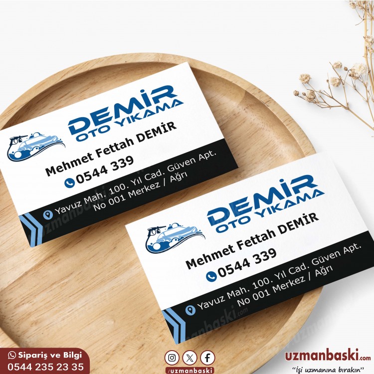 Oto Yıkama Kartvizit Oto yıkama kartvizit tasarımı