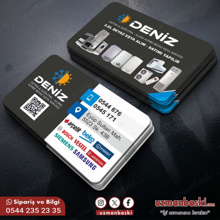 Kombi ve Beyaz Eşya Servis Kartvizit Tasarımı Kombi ve Beyaz Eşya Servis Kartvizit Tasarımı