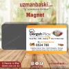 Pilav köfte kokoreç magnet tasarımı - özel baskılı reklam magneti