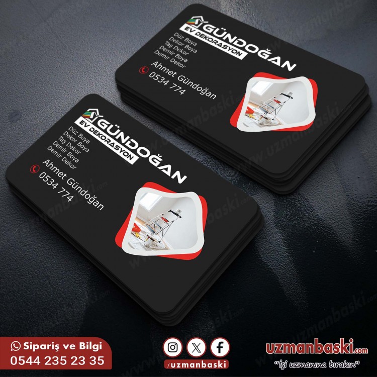 Boya ve Ev Dekorasyon Kartvizit Tasarımı Boya ve Ev Dekorasyon Kartvizit Tasarımı