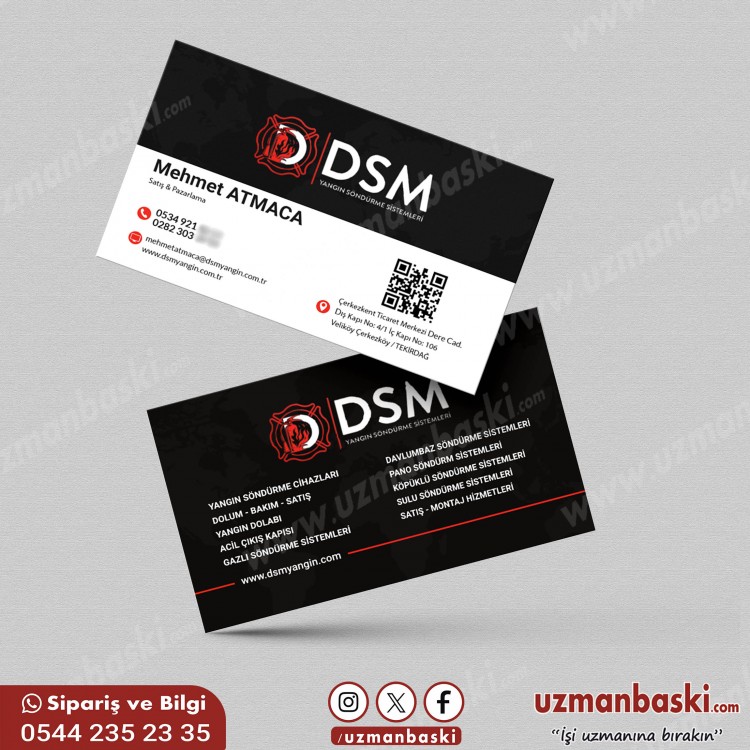 Yangın Söndürme Sistemleri Şık Kartvizit Tasarımı Yangın Söndürme Sistemleri Şık Kartvizit Tasarımı