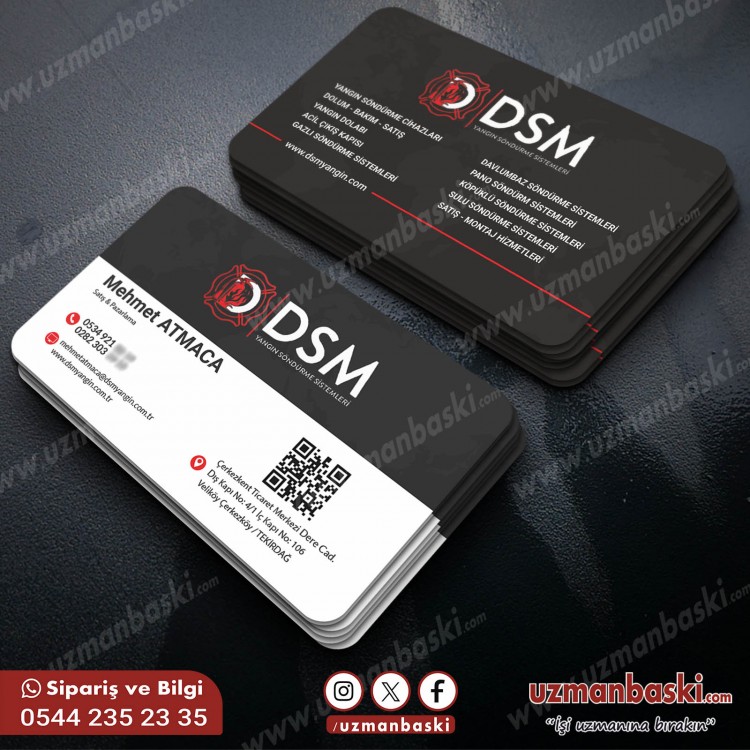 Yangın Söndürme Sistemleri Şık Kartvizit Tasarımı Yangın Söndürme Sistemleri Şık Kartvizit Tasarımı