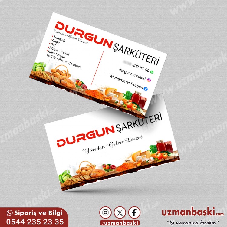Şarküteri Kartvizit Tasarımı Şarküteri Kartvizit Tasarımı