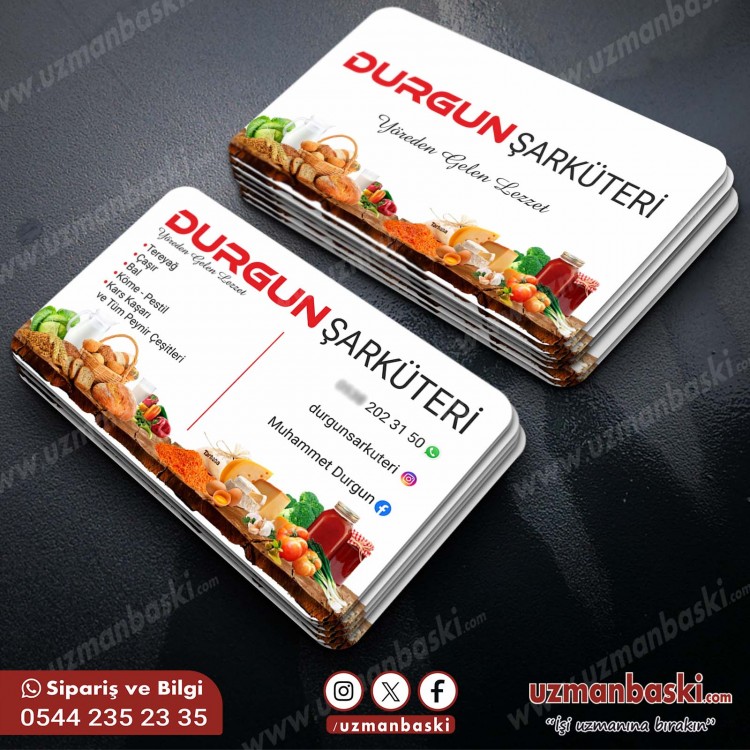 Şarküteri Kartvizit Tasarımı Şarküteri Kartvizit Tasarımı