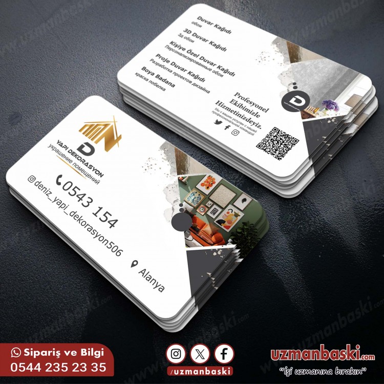 Yapı Dekorasyon Kartvizit Tasarımı Örneği Yapı Dekorasyon Kartvizit Tasarımı Örneği