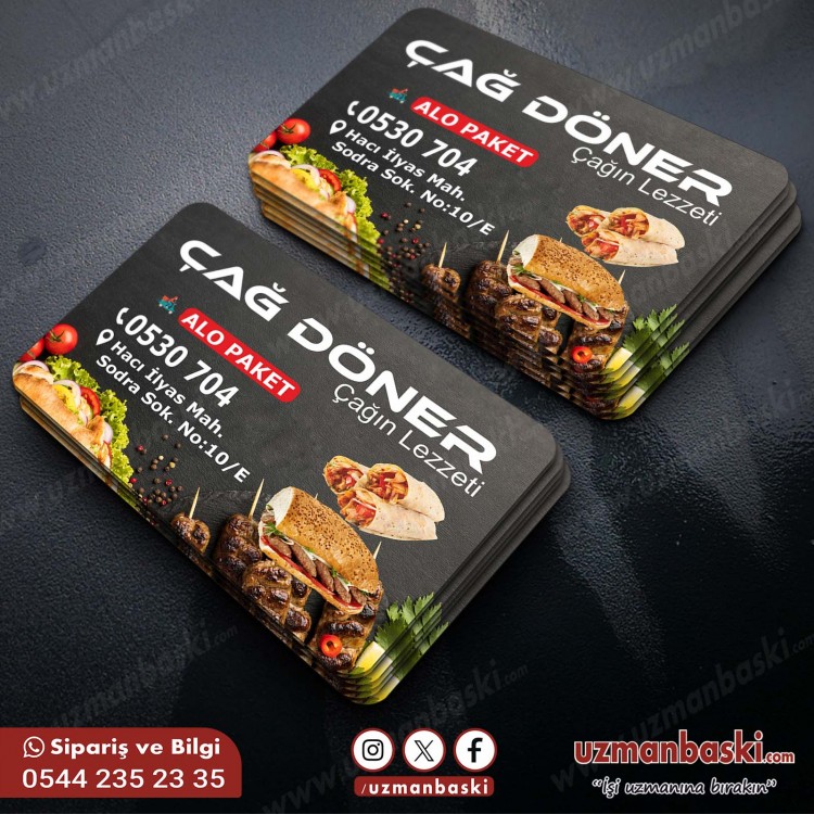 Dönerci Kartvizit Tasarımı Dönerci Kartvizit Tasarımı
