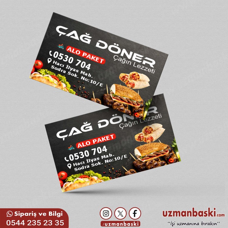Dönerci Kartvizit Tasarımı Dönerci Kartvizit Tasarımı