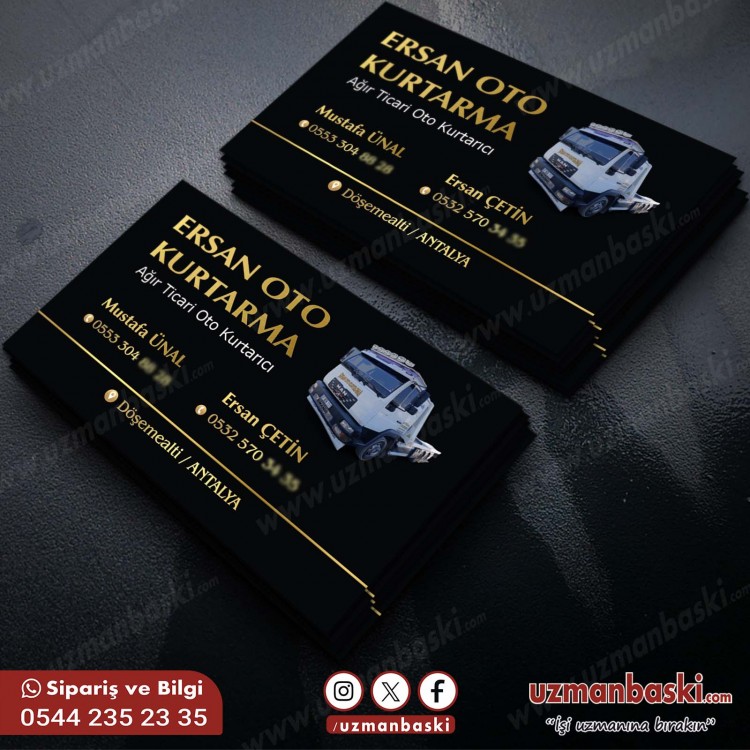 Oto Kurtarma Kartvizit Örneği 3 Oto Kurtarma Kartvizit Örneği 3