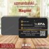 Halı ve koltuk yıkama magnet tasarımı - özel baskılı reklam magneti