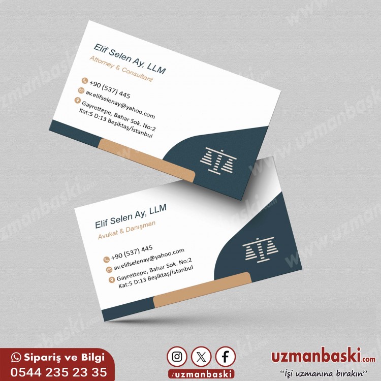 Avukat ve Hukuk Bürosu Kartvizit Avukat ve Hukuk Bürosu Kartvizit