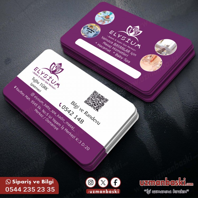 Bebek & Kadın Spa Kartvizit Tasarımı Bebek & Kadın Spa Kartvizit Tasarımı