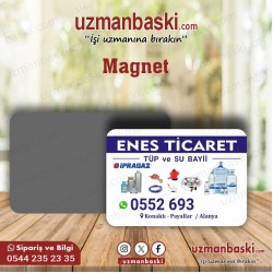 Su ve Tüp Bayii Magnet Tasarımı