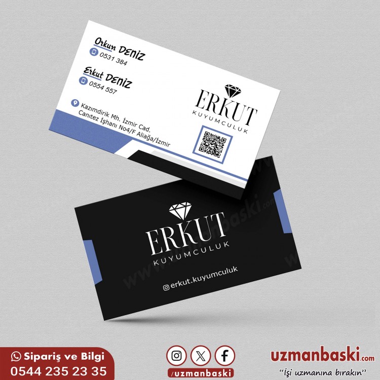 Kuyumcu kartviziti tasarımı