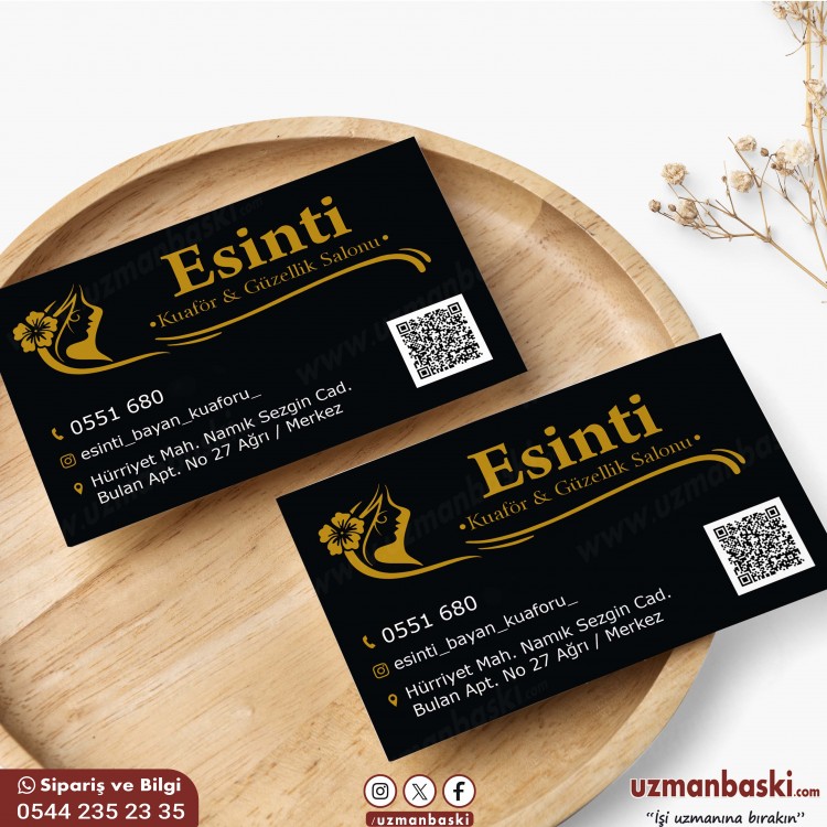 Kuaför ve Güzellik Uzmanı Kartvizit Örneği Kuaför ve Güzellik Uzmanı Kartvizit Örneği