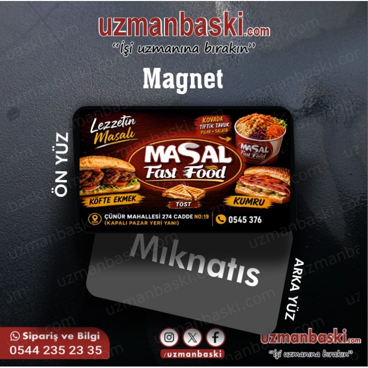 Tostçu ve Fast Food Magnet Tasarımı